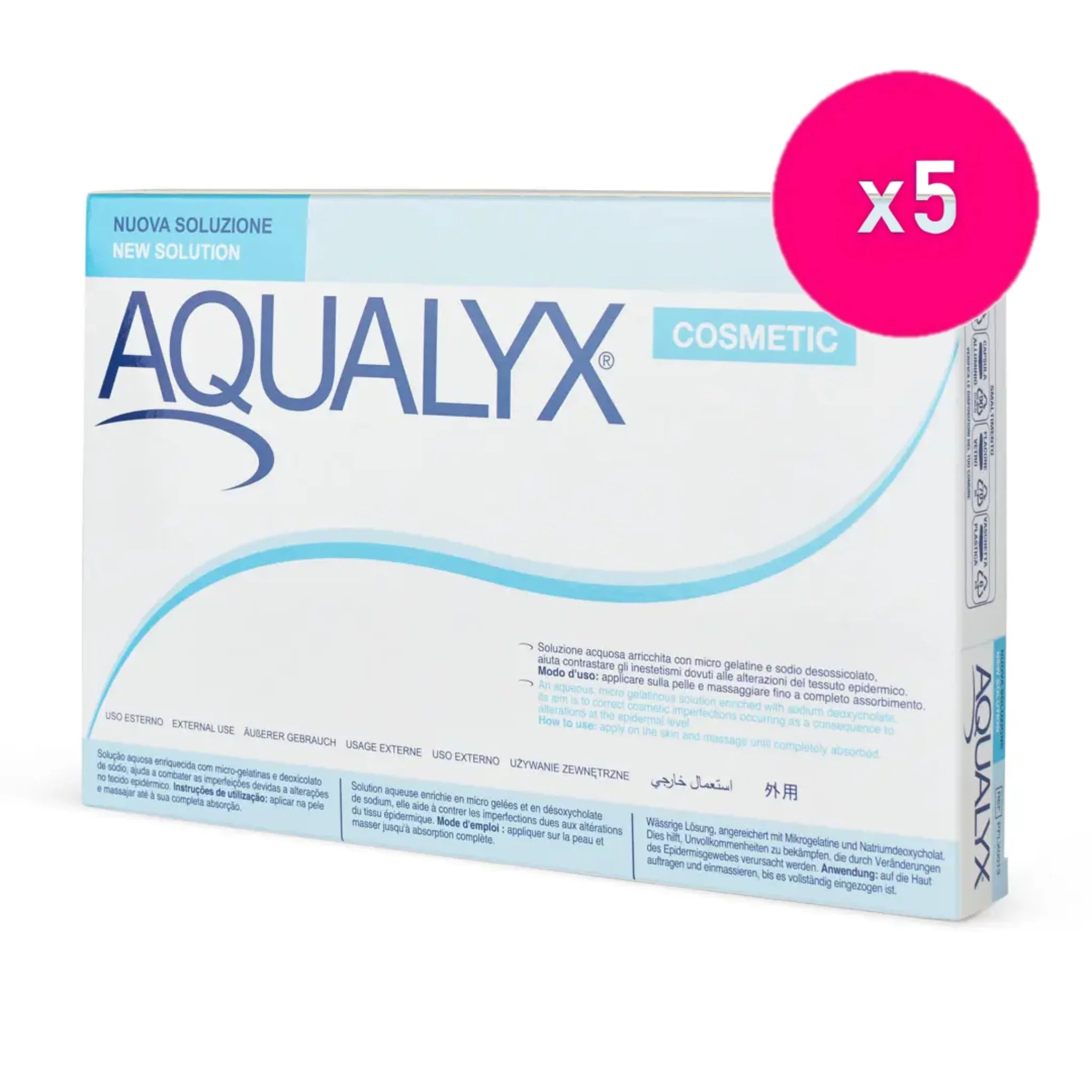 Aqualyx Fat Dissolvers 10x8ml Vials for Fat Dissolving Treatment Injections. Aqualyx fat dissolver used for targeting body fat.