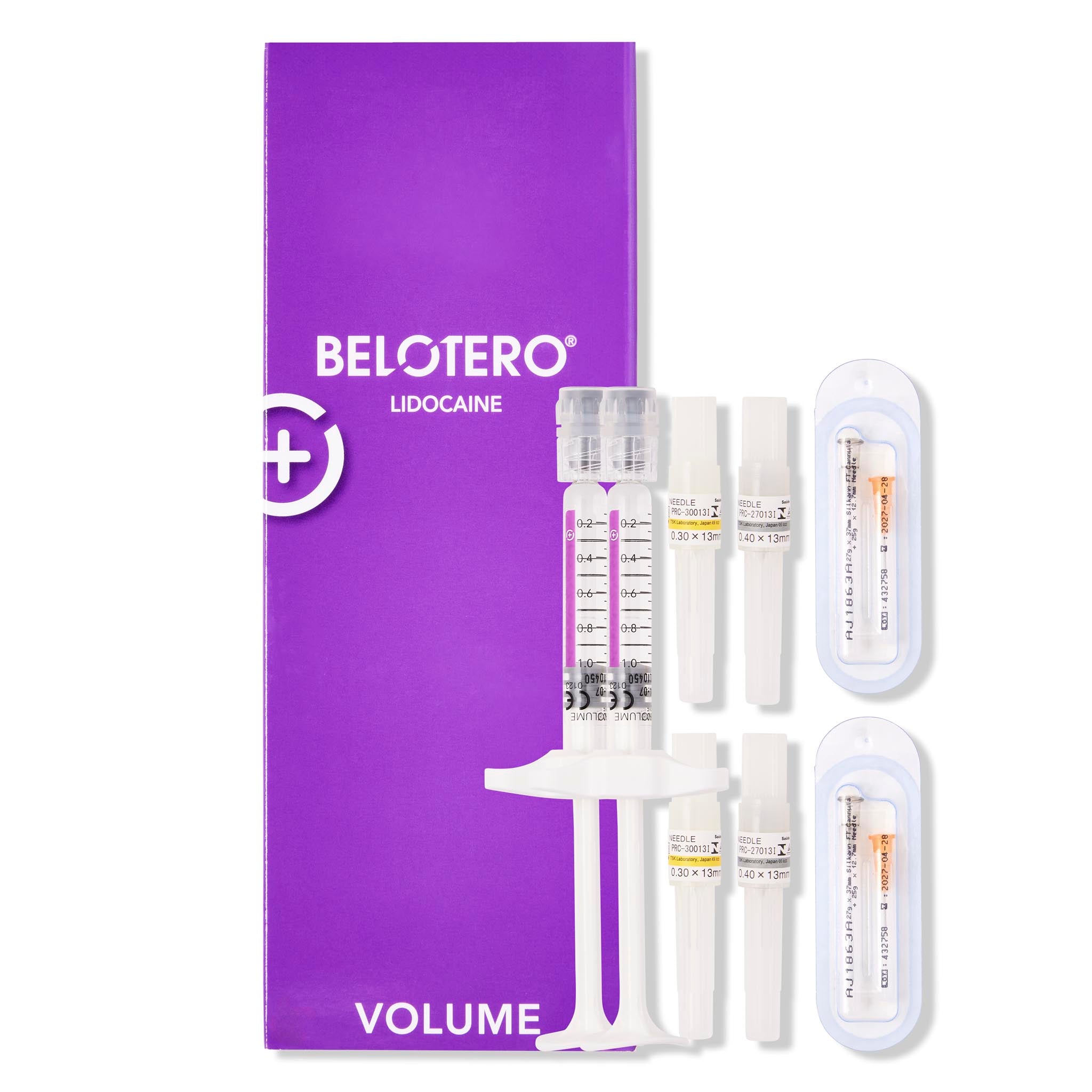 Belotero volume display. Hyaluronic acid dermal filler for restoring facial volume, for deep injection.