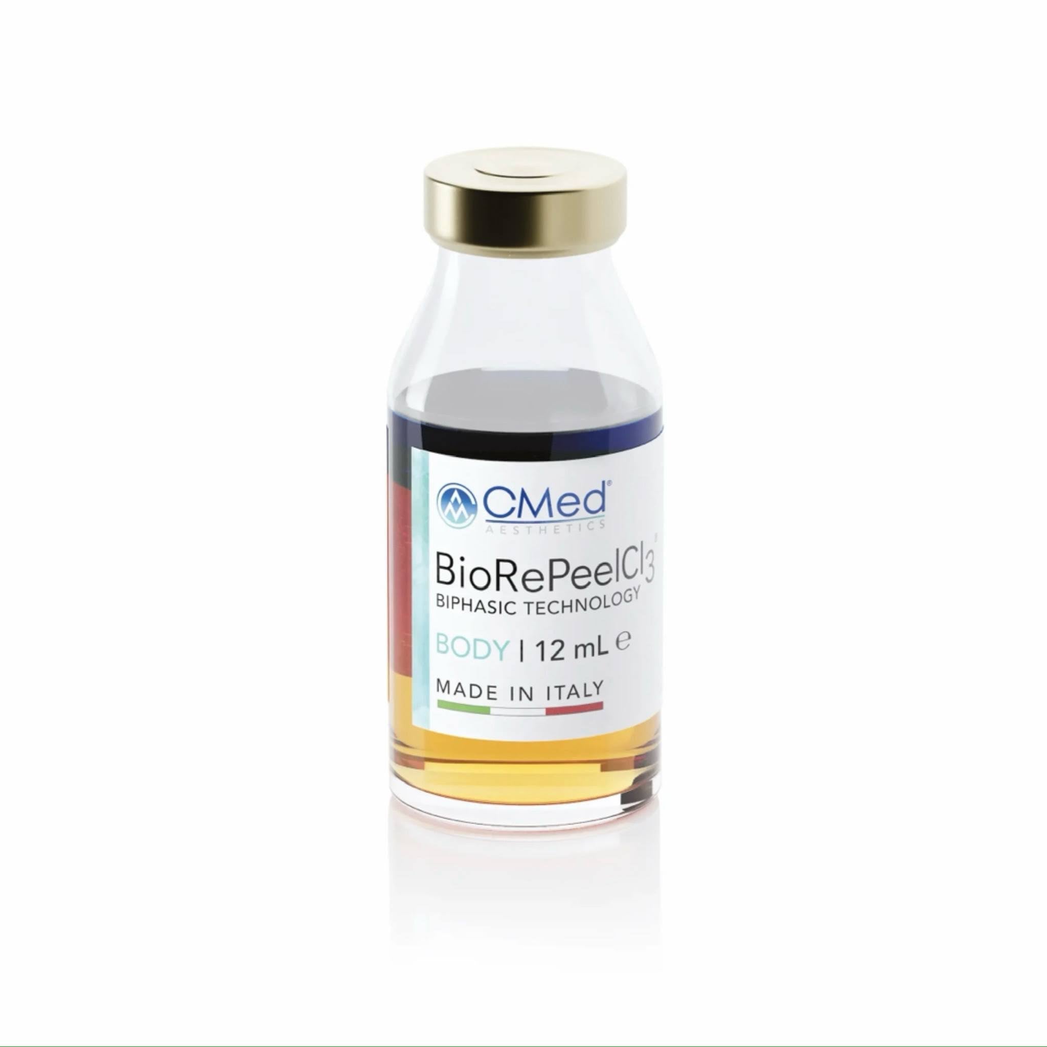 Bio Re Peel Cl3 Body Vial. A skin peel for the body, used to revitalise skin and improve overall quality and texture.