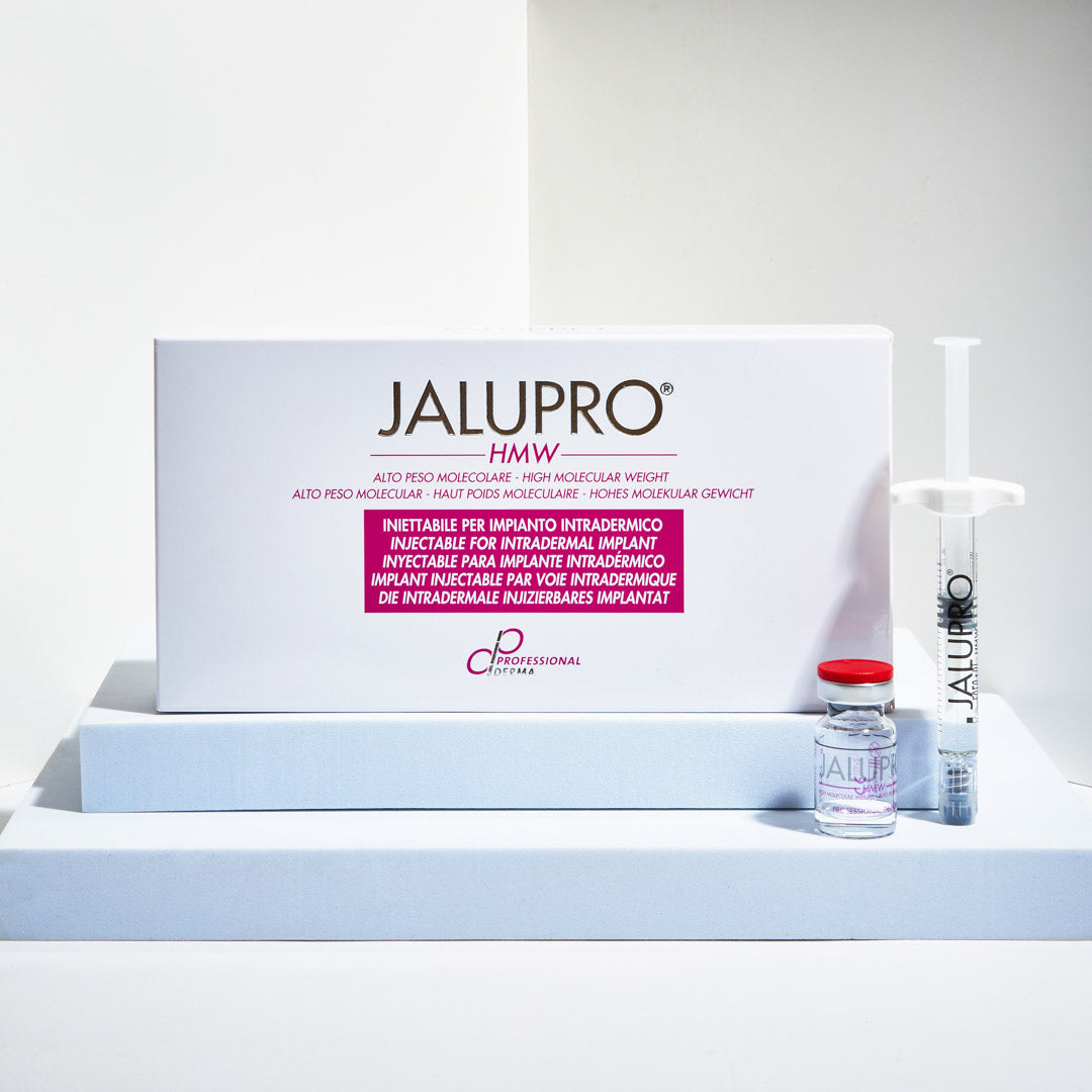 Jalupro HMW Display. Skin booster for hydration and facial rejuvenation.