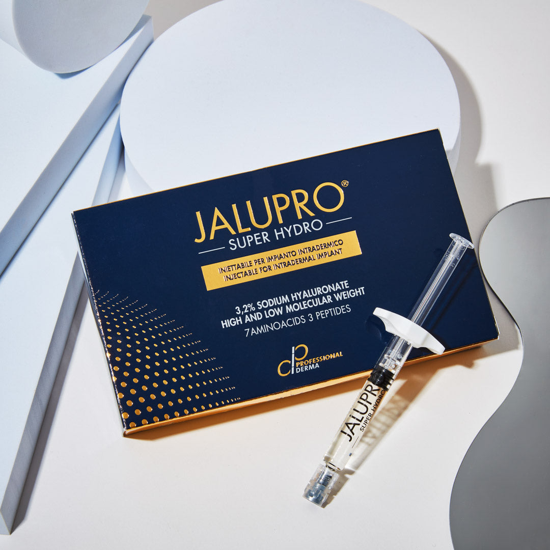 Jalupro Super Hydro Display. Skin booster for hydration and facial rejuvenation.