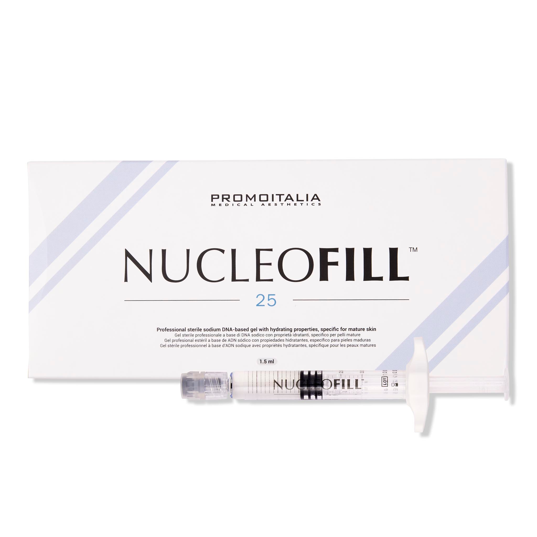 Nucleofill 25 display. Skin booster and polynucleotide for skin rejuvenation.