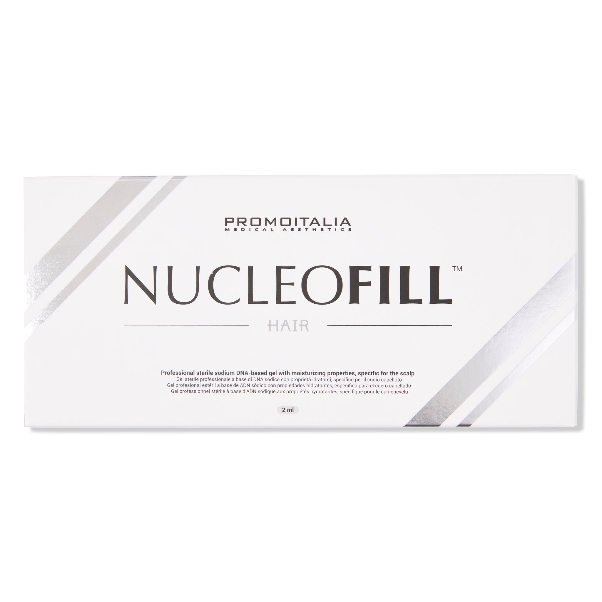 Nucleofill Hair Box. Hair skin booster with polynucleotide for improved scalp health, hair thickness and hair growth.