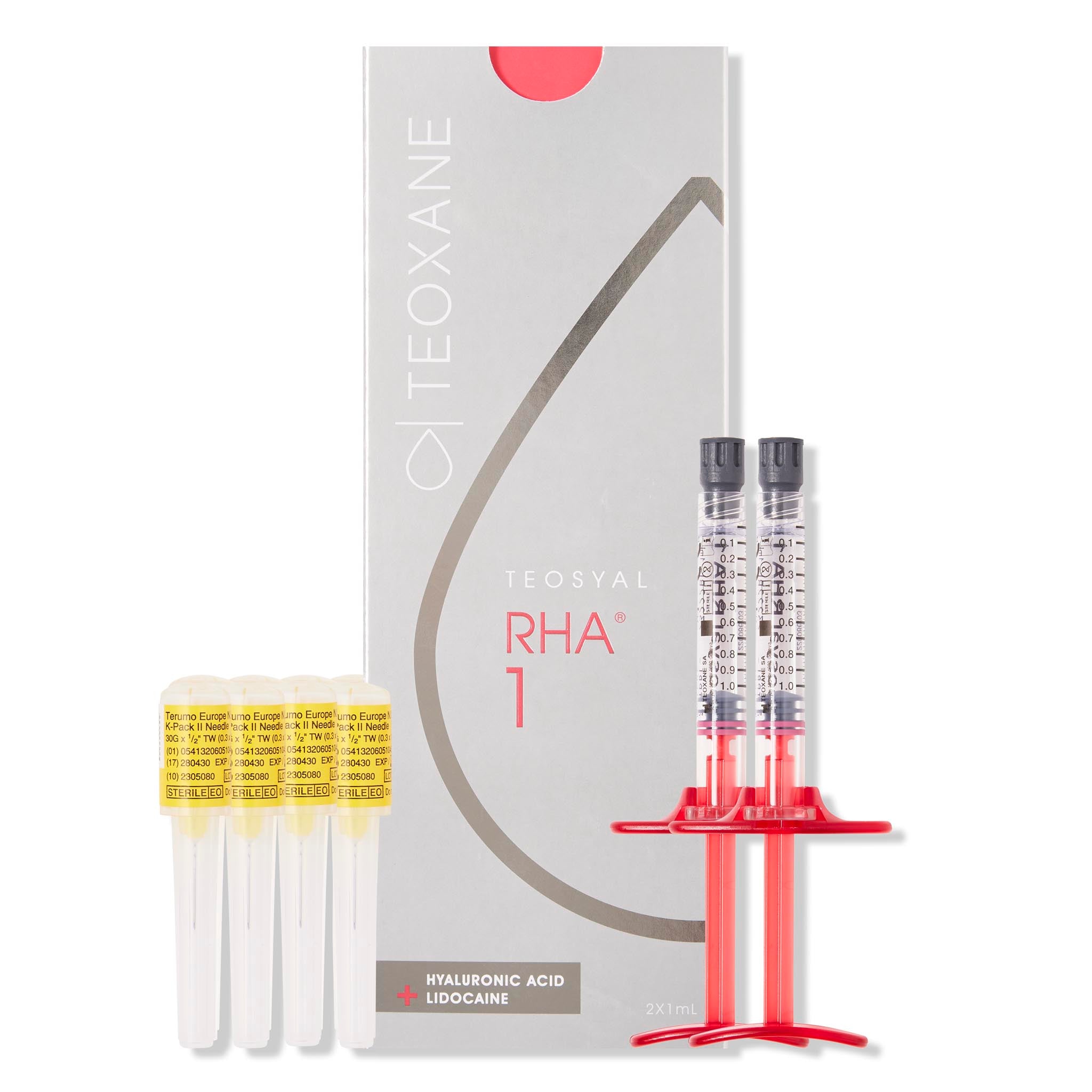 RHA 1 Display. Hyaluronic acid dermal filler for fine lines and wrinkles.