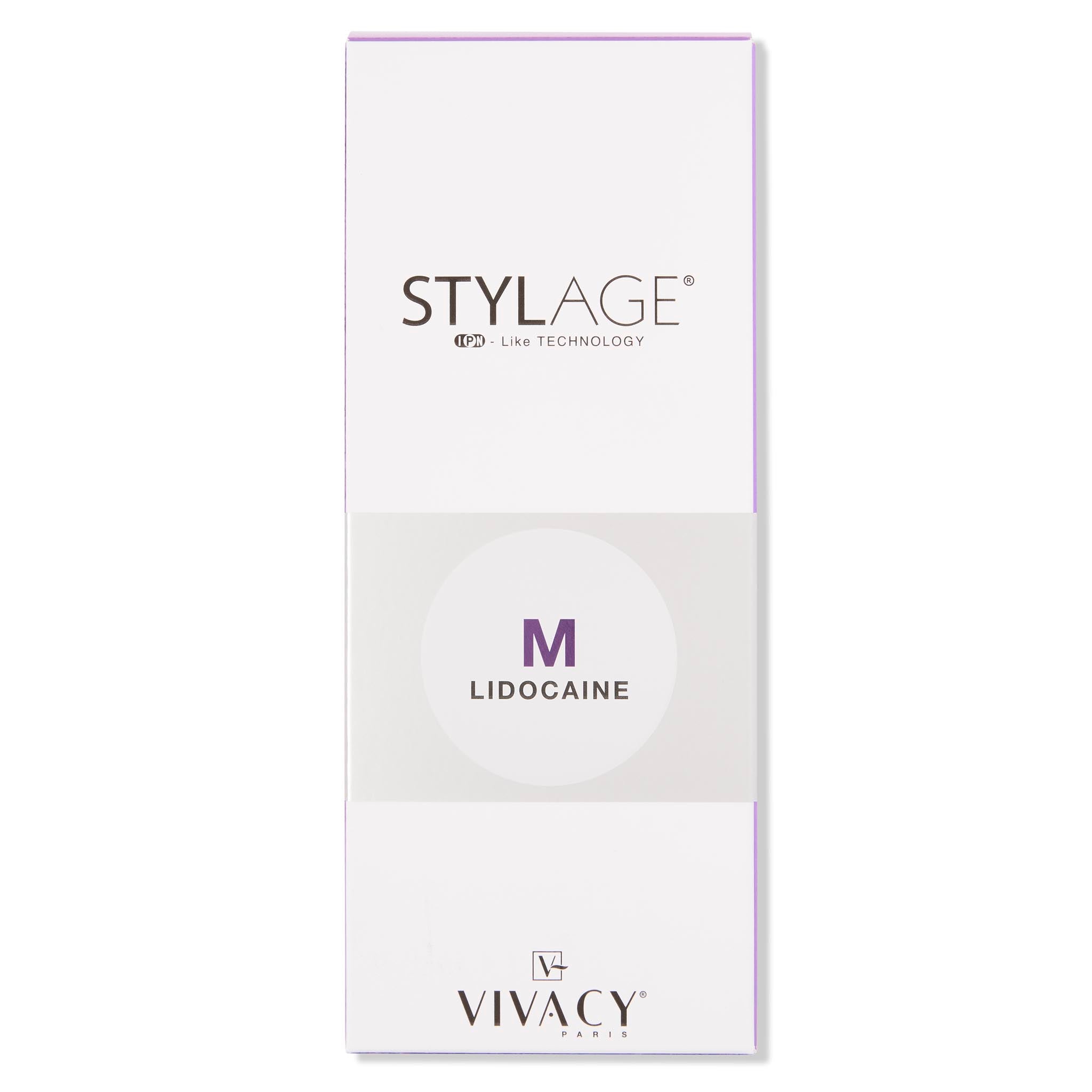 Stylage M Box. Dermal filler for facial contouring and relieving wrinkles or fine lines.