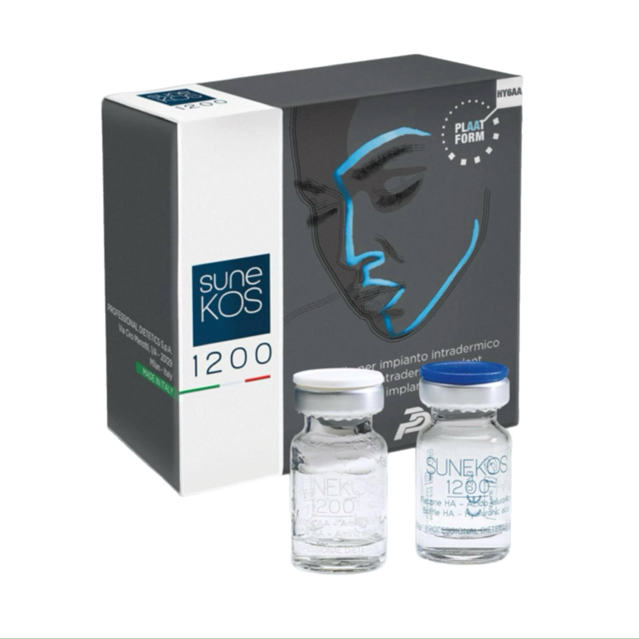 SuneKOS 1200 Display. Skin booster for skin rejuvenation, skin laxity and collagen promotion.