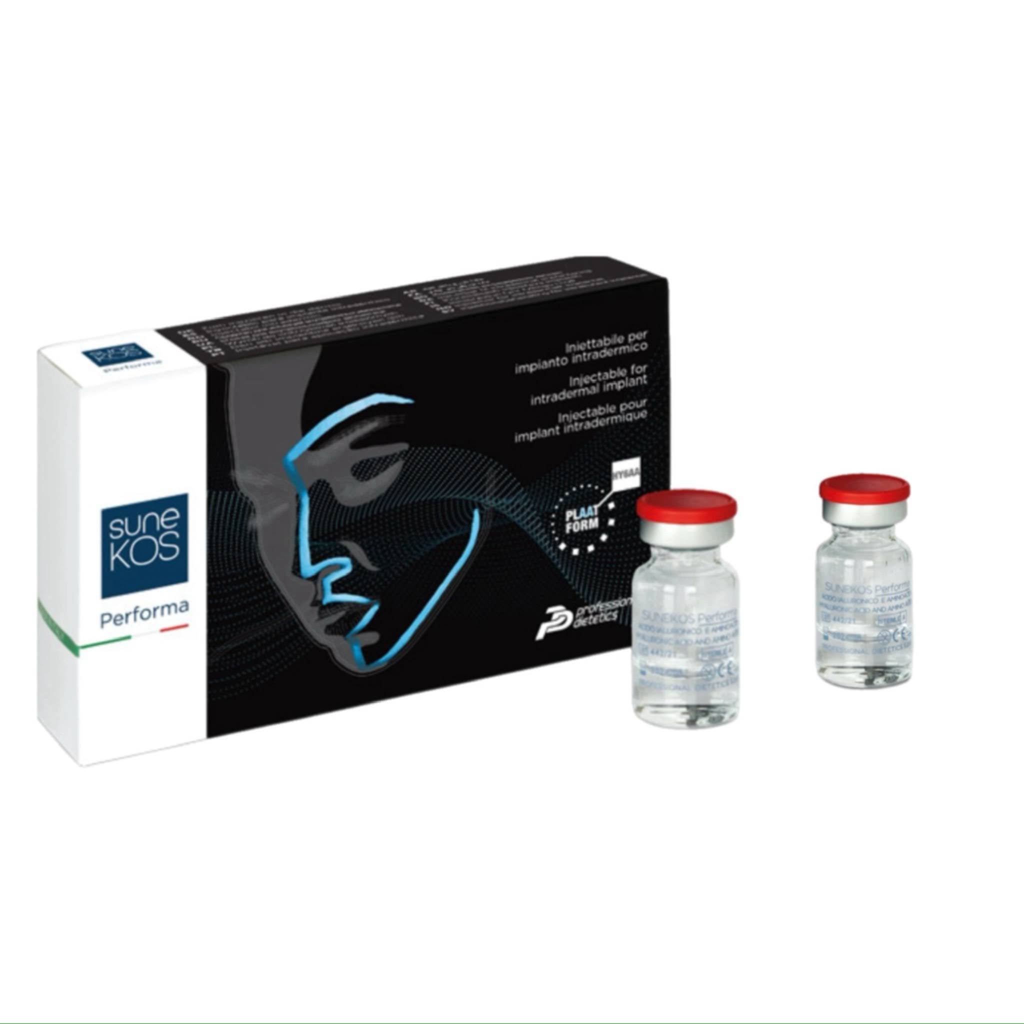 SuneKOS Proforma Display. Skin booster for skin rejuvenation, skin laxity and collagen promotion.