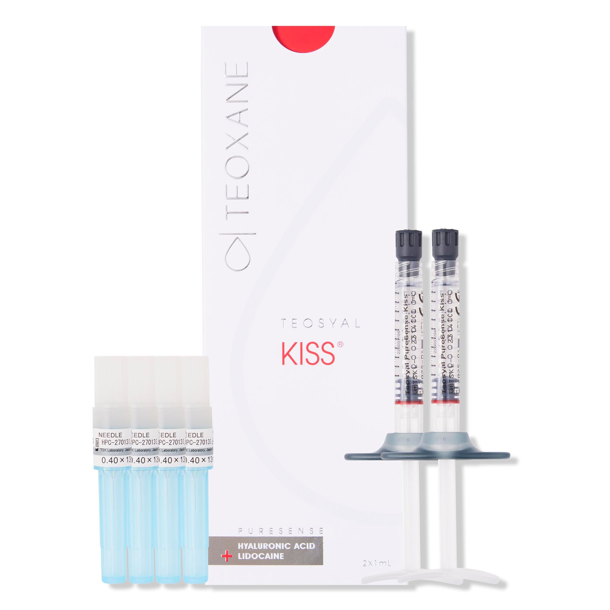 Teosyal Kiss Display. Hyaluronic acid dermal filler for lip enhancement or augmentation.