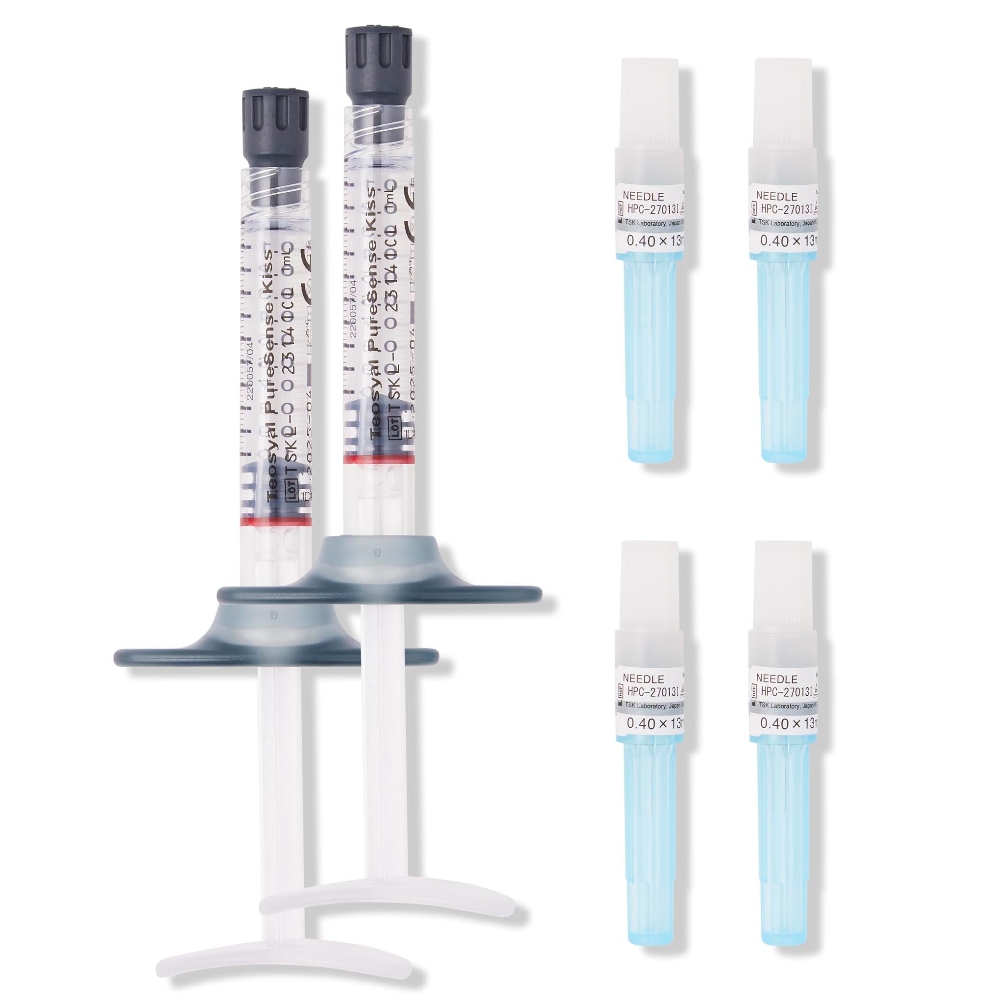 Teosyal Kiss Content. Hyaluronic acid dermal filler for lip enhancement or augmentation.