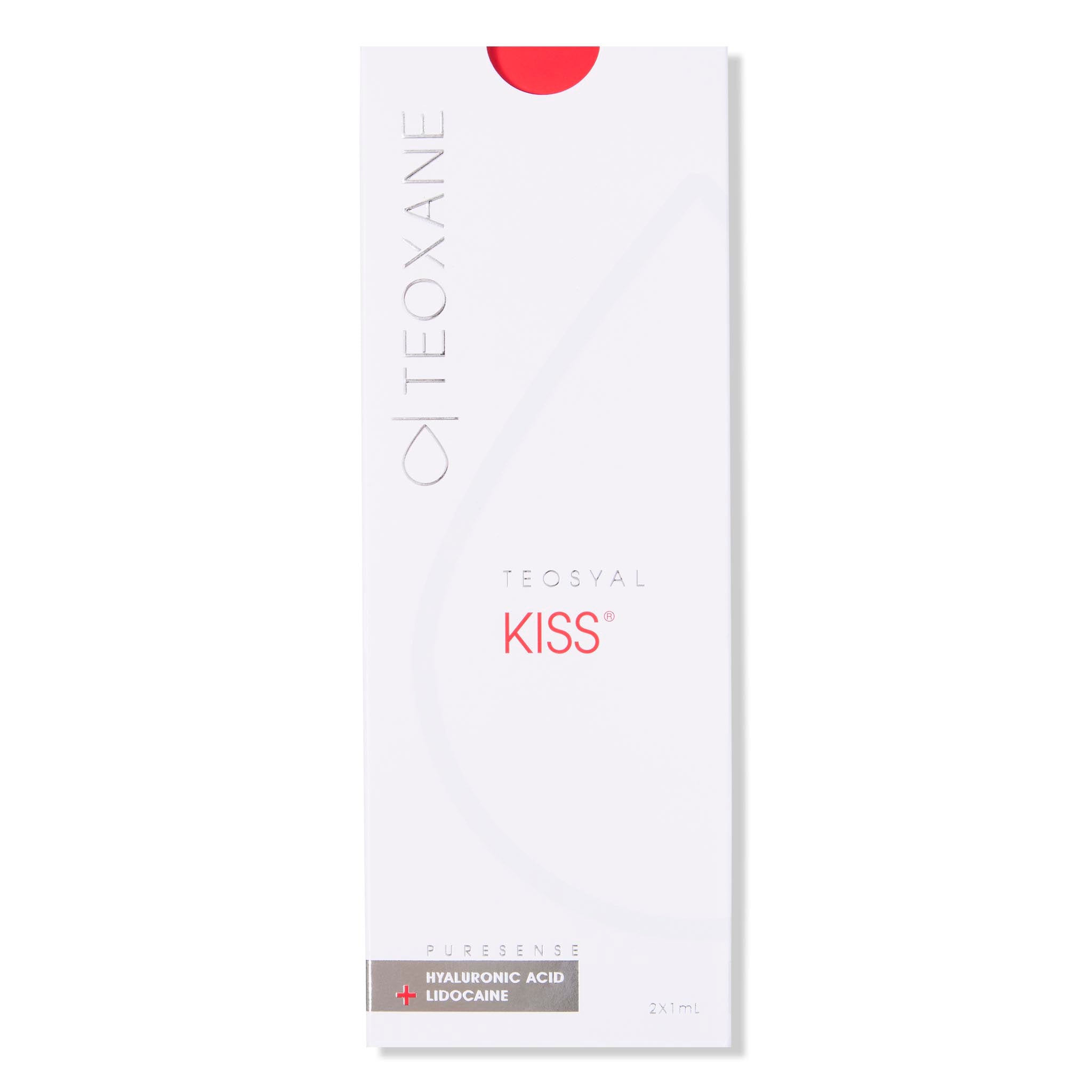 Teosyal Kiss Box. Hyaluronic acid dermal filler for lip enhancement or augmentation.
