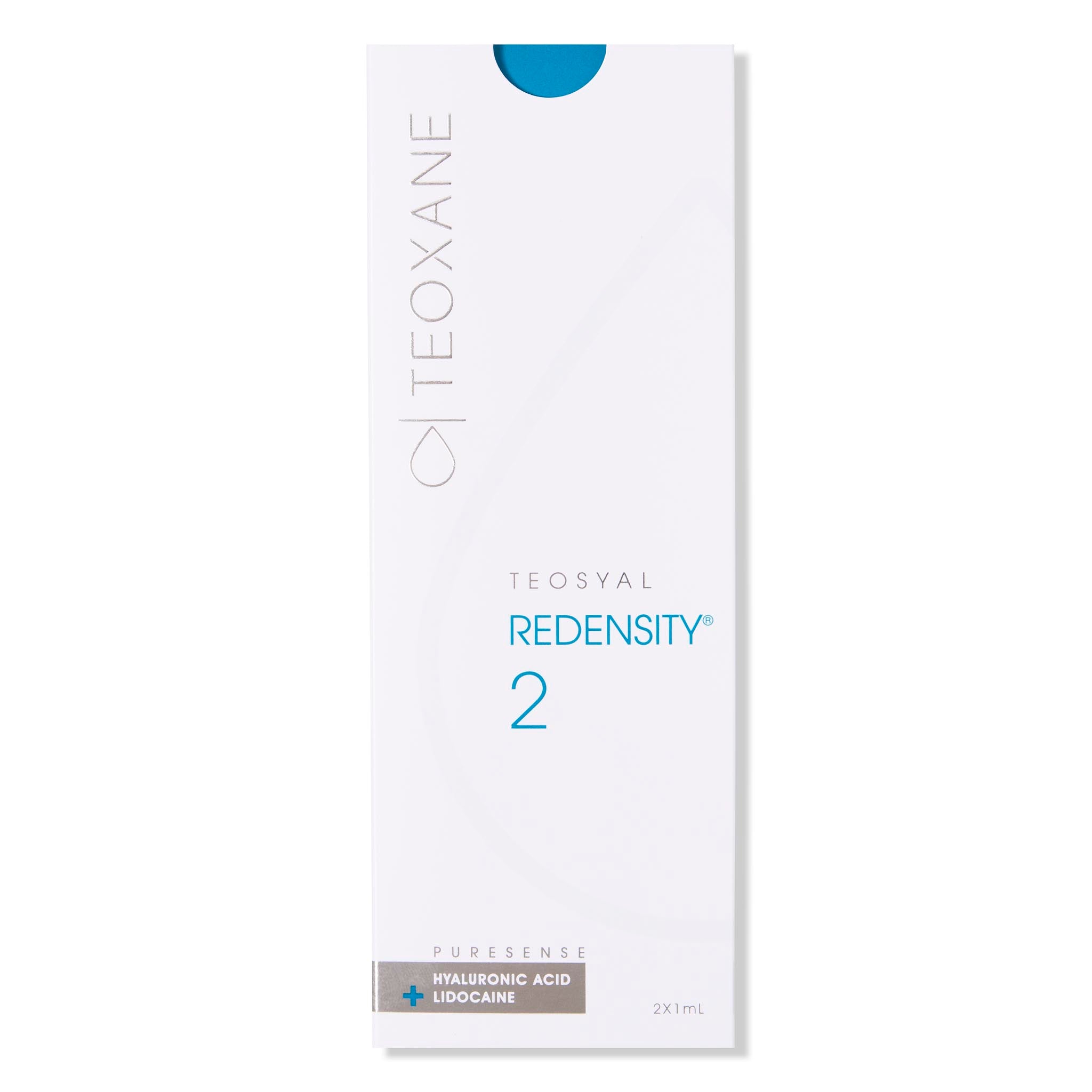 Teosyal pure Redensity 2 box. Hyaluronic acid dermal filler for tear trough, under eyes and dark circles.